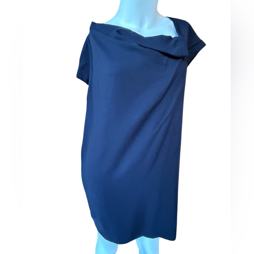 Vintage 1990 Comme des Garçons Navy Blue short sleeve dress